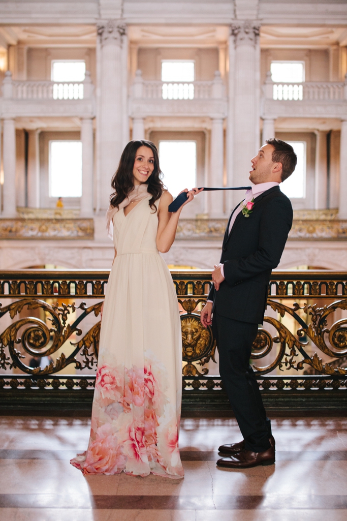 Chiara & Tyler's Beautiful & Romantic Wedding at the San Francisco City Hall, California // SimoneAnne.com