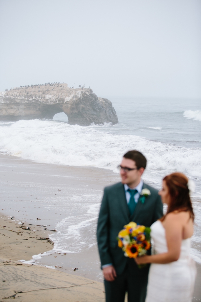 Gorgeous Wedding on the Cliffs of Natural Bridges State Beach from Santa Cruz Wedding Photographer Simone Anne // SimoneAnne.com