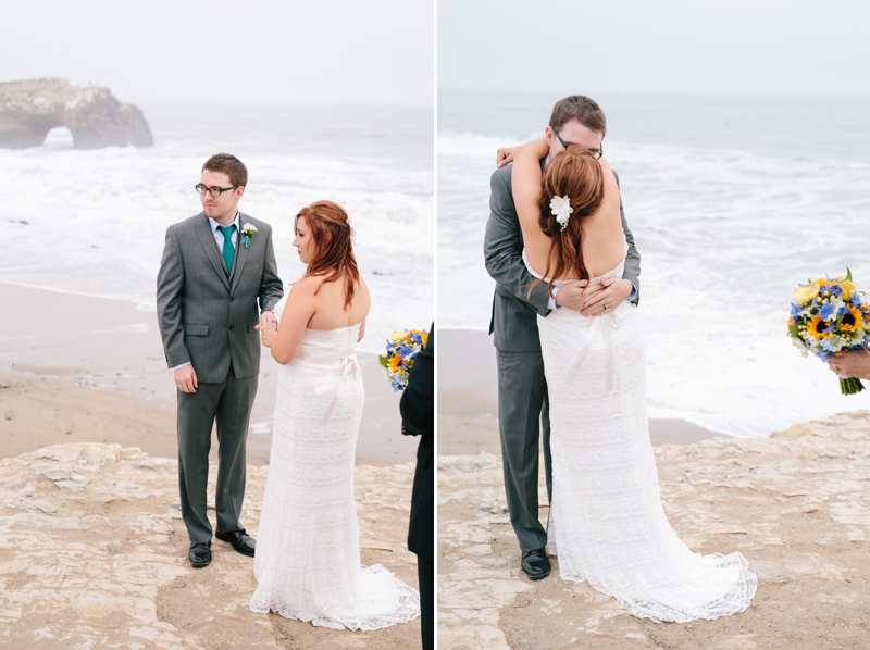 Gorgeous Wedding on the Cliffs of Natural Bridges State Beach from Santa Cruz Wedding Photographer Simone Anne // SimoneAnne.com