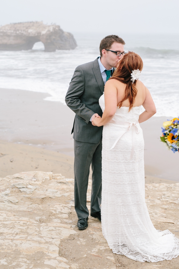 Gorgeous Wedding on the Cliffs of Natural Bridges State Beach from Santa Cruz Wedding Photographer Simone Anne // SimoneAnne.com