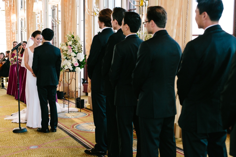 Classic, Iconic San Francisco Wedding at the Westin St. Francis on Union Square and with Portraits in the Presidio. Bride work Oscar de la Renta! // SimoneAnne.com