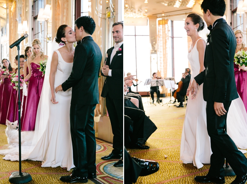 Classic, Iconic San Francisco Wedding at the Westin St. Francis on Union Square and with Portraits in the Presidio. Bride work Oscar de la Renta! // SimoneAnne.com