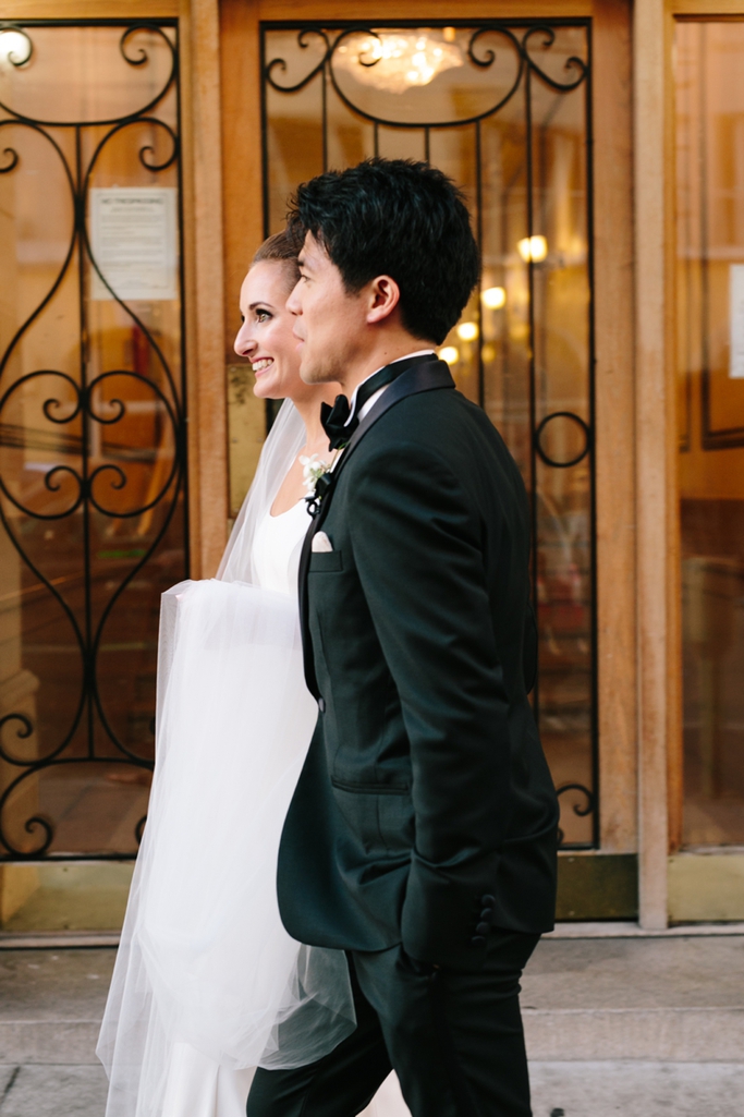 Classic, Iconic San Francisco Wedding at the Westin St. Francis on Union Square and with Portraits in the Presidio. Bride work Oscar de la Renta! // SimoneAnne.com