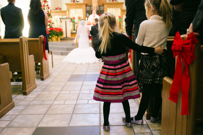 Beautiful Christmas Winter Wedding at the Castaway Restaurant and a Beautiful Catholic Church in Burbank, California // SimoneAnne.com