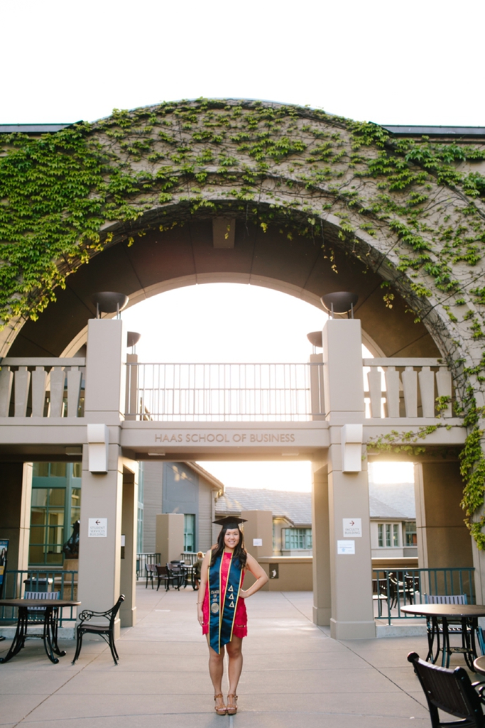 UC Berkeley Graduation Photos on the Cal Campus, with Haas School of Business, too! // SimoneAnne.com