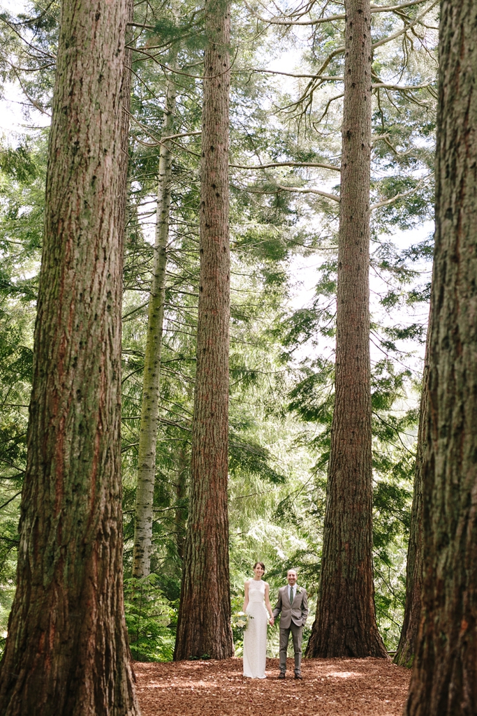 Intimate Berkeley Tilden Botanical Garden Wedding in California - Included a ceremony under the redwoods and a backyard BBQ! // SimoneAnne.com