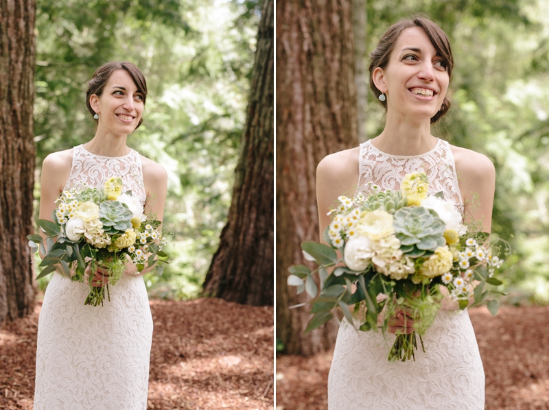 Intimate Berkeley Tilden Botanical Garden Wedding in California - Included a ceremony under the redwoods and a backyard BBQ! // SimoneAnne.com