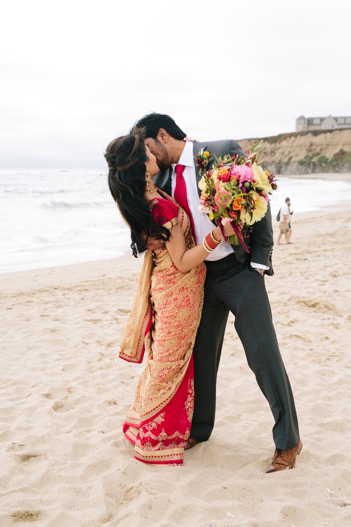 Beautiful Indian Half Moon Bay Golf Links Wedding in California // SimoneAnne.com