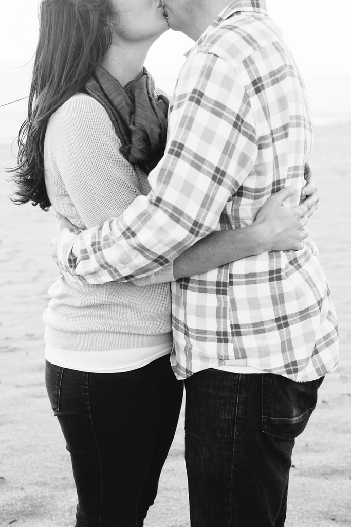 Stunning Davenport Engagement Photography on the California Beach with dreamy cliffs // SimoneAnne.com