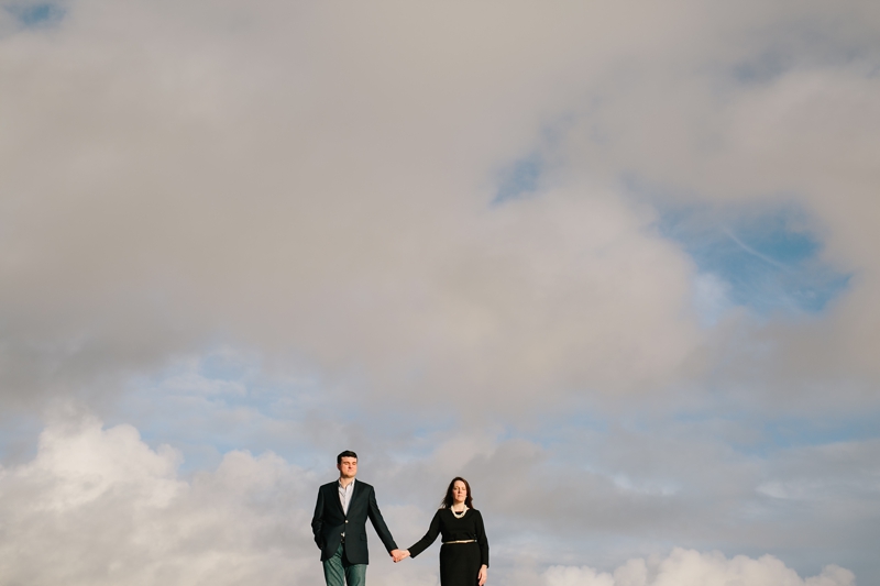 Stunning sunset for romantic Half Moon Bay engagement photographs on the ocean and beach // SimoneAnne.com