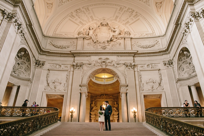 Stunning San Francisco City Hall Elopement - San Francisco City Hall Wedding Photographer // SimoneAnne.com