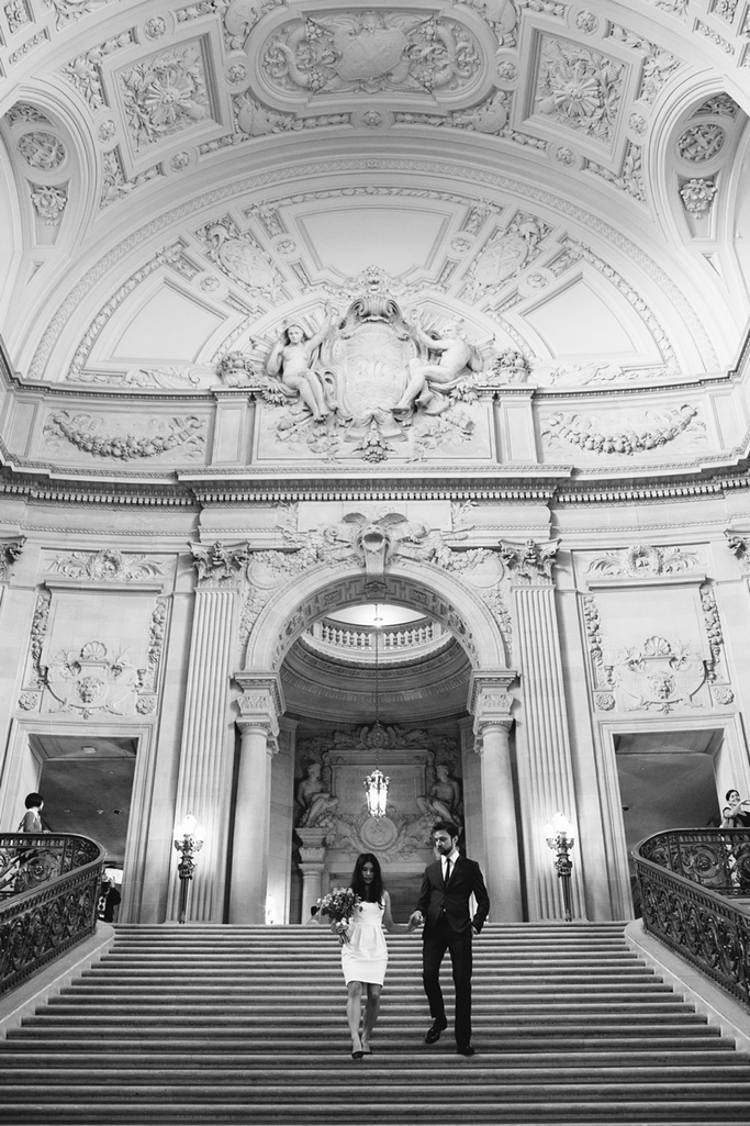 Stunning San Francisco City Hall Elopement - San Francisco City Hall Wedding Photographer // SimoneAnne.com