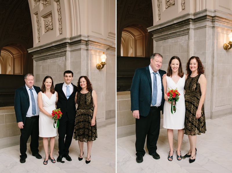 Dreamy Christmas wedding with a beautiful Christmas tree - San Francisco City Hall Wedding Photographer // SimoneAnne.com