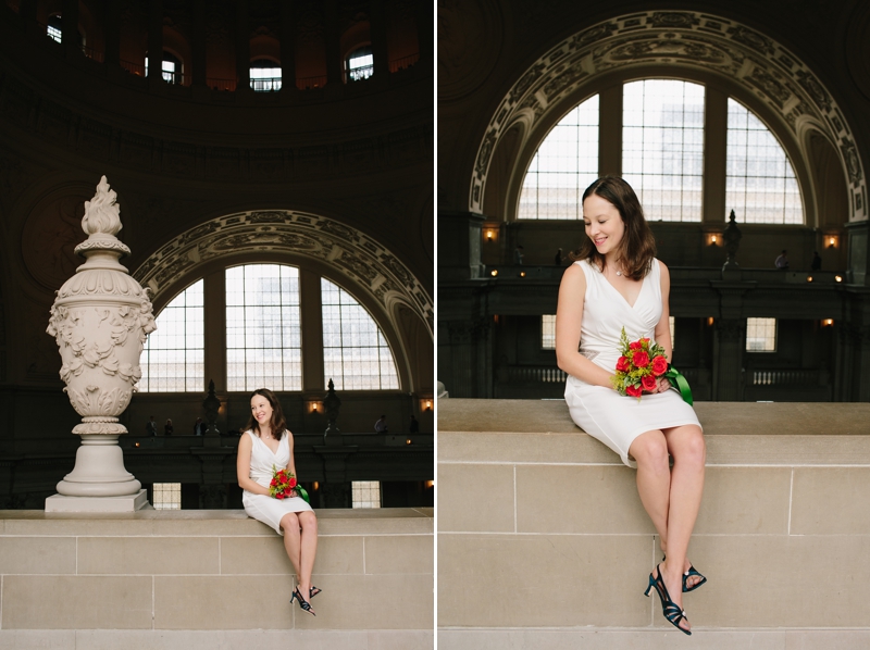 Dreamy Christmas wedding with a beautiful Christmas tree - San Francisco City Hall Wedding Photographer // SimoneAnne.com