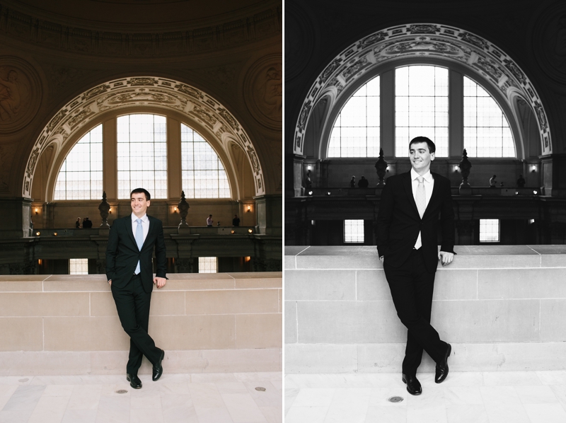 Dreamy Christmas wedding with a beautiful Christmas tree - San Francisco City Hall Wedding Photographer // SimoneAnne.com