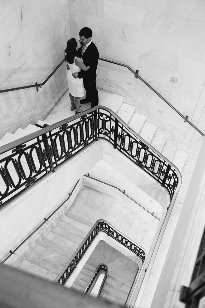 Dreamy Christmas wedding with a beautiful Christmas tree - San Francisco City Hall Wedding Photographer // SimoneAnne.com