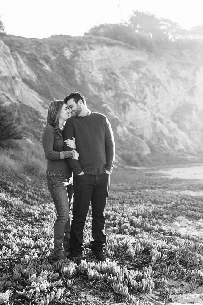 Morgan and Michelle's Stunning Half Moon Bay Engagement Photos on the Beach // SimoneAnne.com