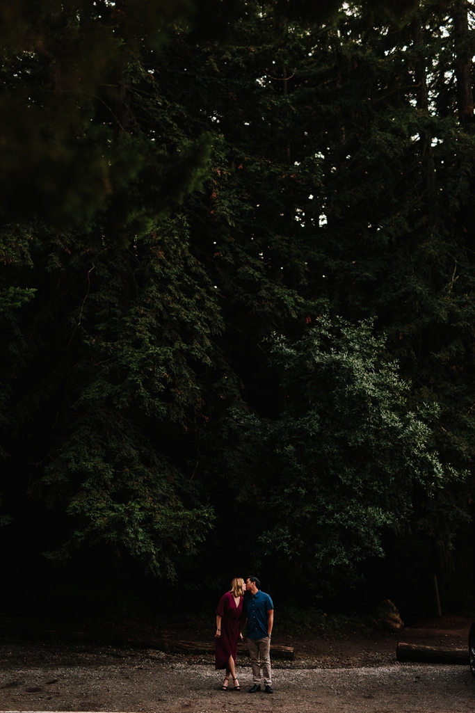 Gorgeous redwoods engagement photos in a stunning redwood grove in Oakland, California / Oakland engagement photos // SimoneAnne.com