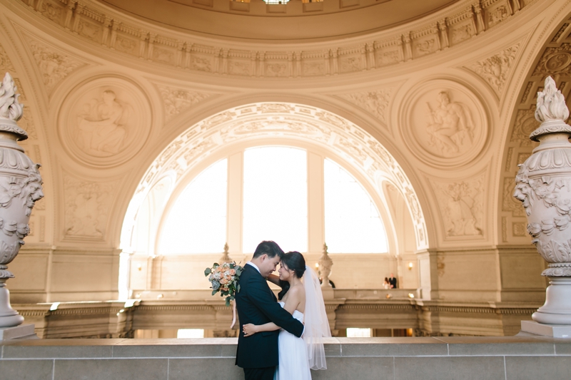 Intimate, romantic and dream San Francisco City Hall wedding / elopement. / San Francisco City Hall Wedding Photographer / I can't get enough of these! // SimoneAnne.com