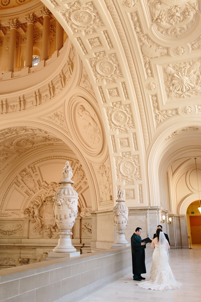 Beautiful and intimate San Francisco City Hall Wedding Photographer - Becky and Carlos - San Francisco City Hall Wedding - North Balcony San Francisco City Hall // SimoneAnne.com