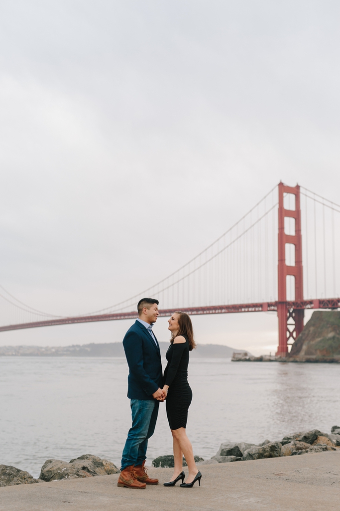 Dreamy and stunning San Francisco Engagement Photos / Golden Gate Bridge Engagement Photos // SimoneAnne.com