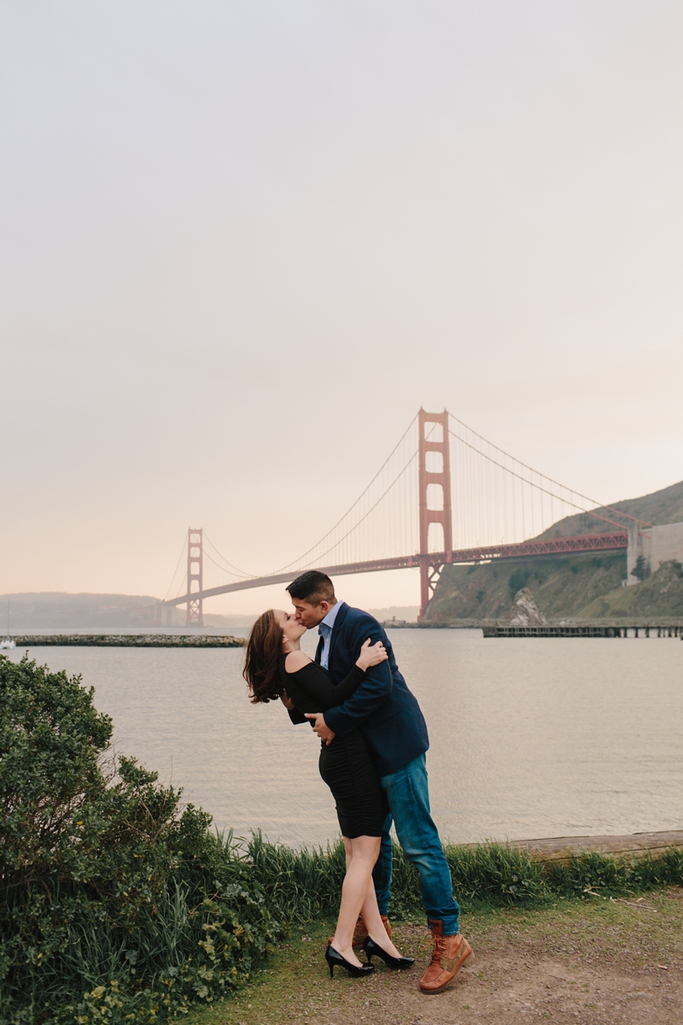 Dreamy and stunning San Francisco Engagement Photos / Golden Gate Bridge Engagement Photos // SimoneAnne.com