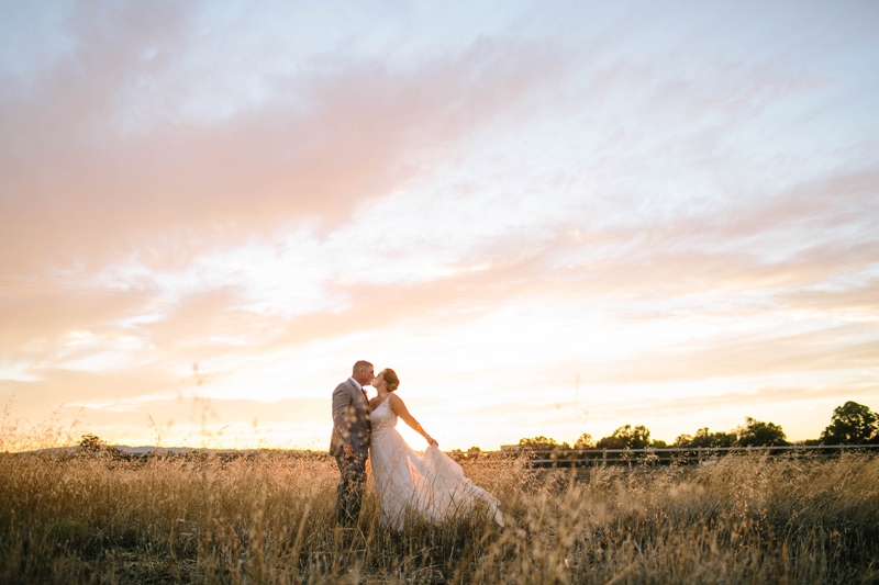 Natalie and John's Incredible Birch Creek Ranch Livermore Wedding with the most epic sunset, stunning golden hour portraits, and beautiful old house. This one is a keeper! // SimoneAnne.com