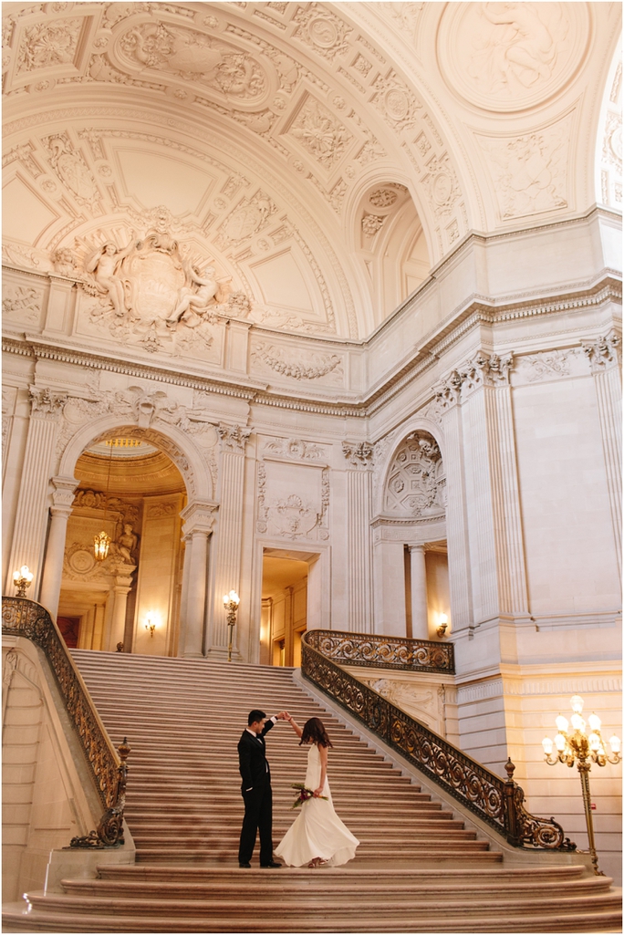 Paige and Ke, San Francisco City Hall Wedding, San Francisco Wedding Photographer // SimoneAnne.com