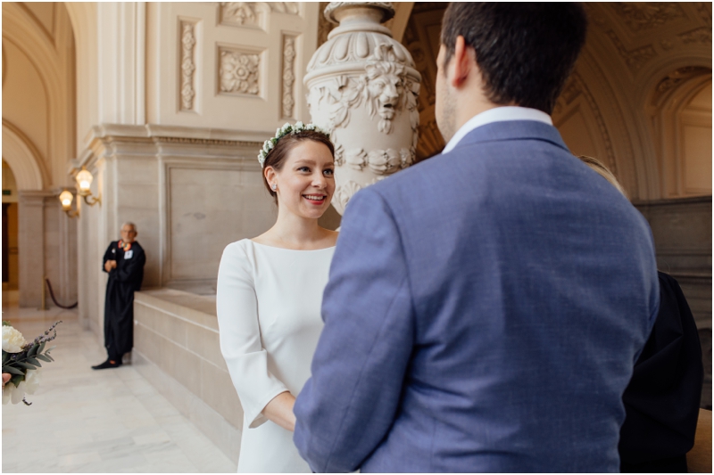 Intimate San Francisco City Hall Wedding Photographer // SimoneAnne.com