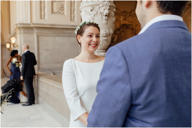 Intimate San Francisco City Hall Wedding Photographer // SimoneAnne.com