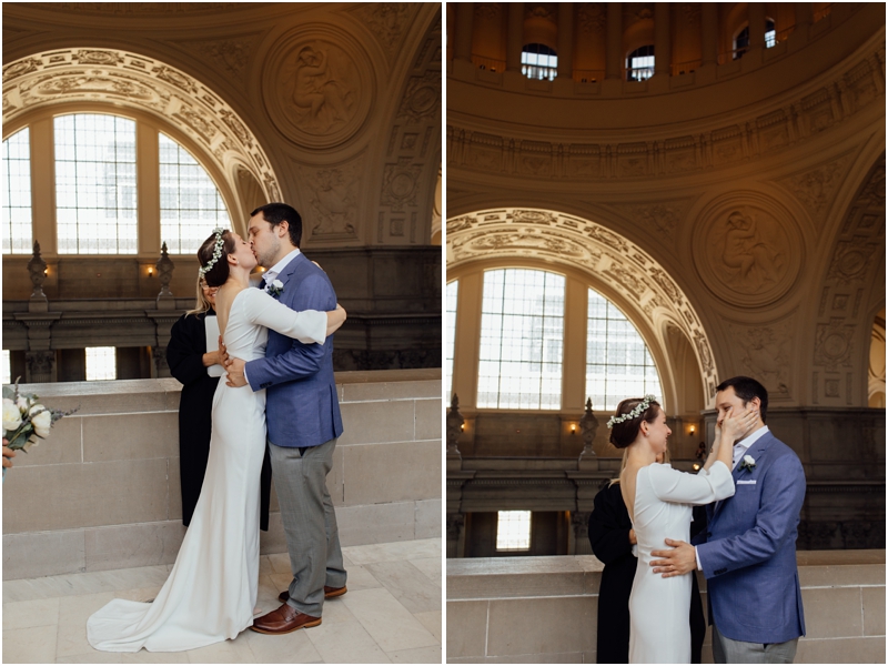 Intimate San Francisco City Hall Wedding Photographer // SimoneAnne.com