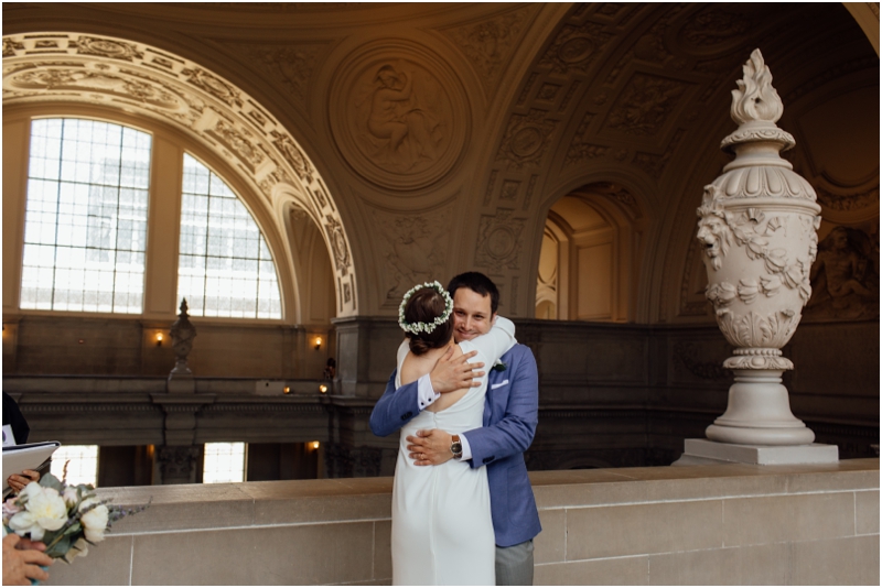 Intimate San Francisco City Hall Wedding Photographer // SimoneAnne.com