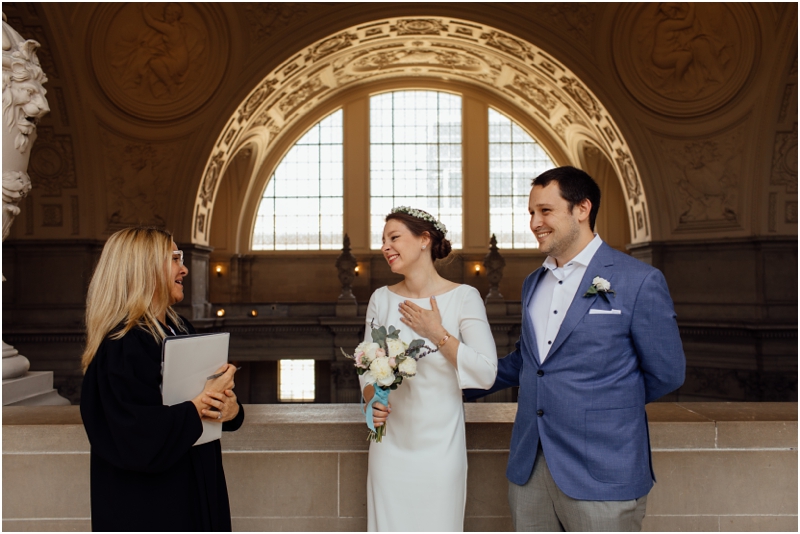 Intimate San Francisco City Hall Wedding Photographer // SimoneAnne.com