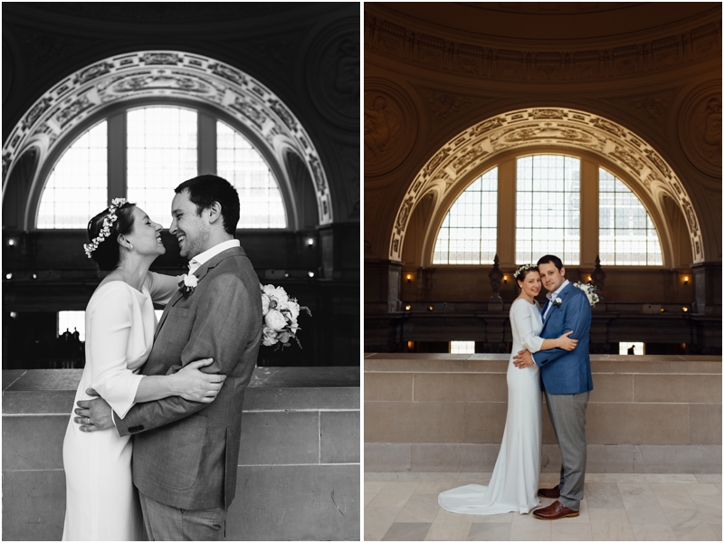 Intimate San Francisco City Hall Wedding Photographer // SimoneAnne.com