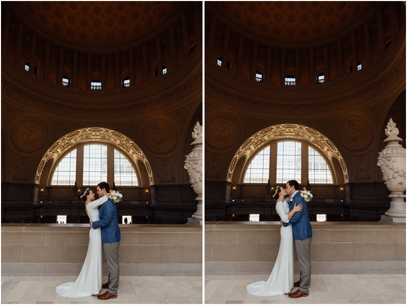 Intimate San Francisco City Hall Wedding Photographer // SimoneAnne.com