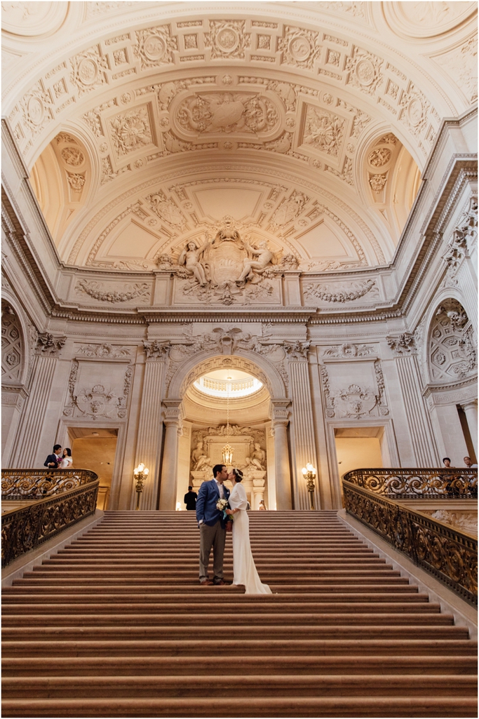 Intimate San Francisco City Hall Wedding Photographer // SimoneAnne.com