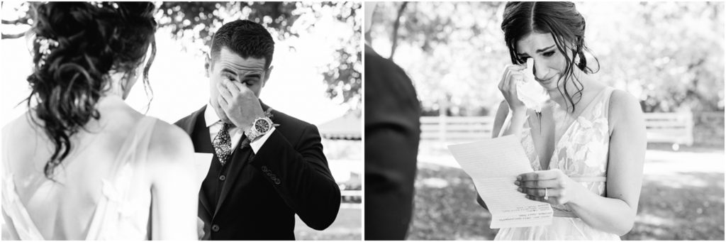 Unique First Look Ideas share personal vows