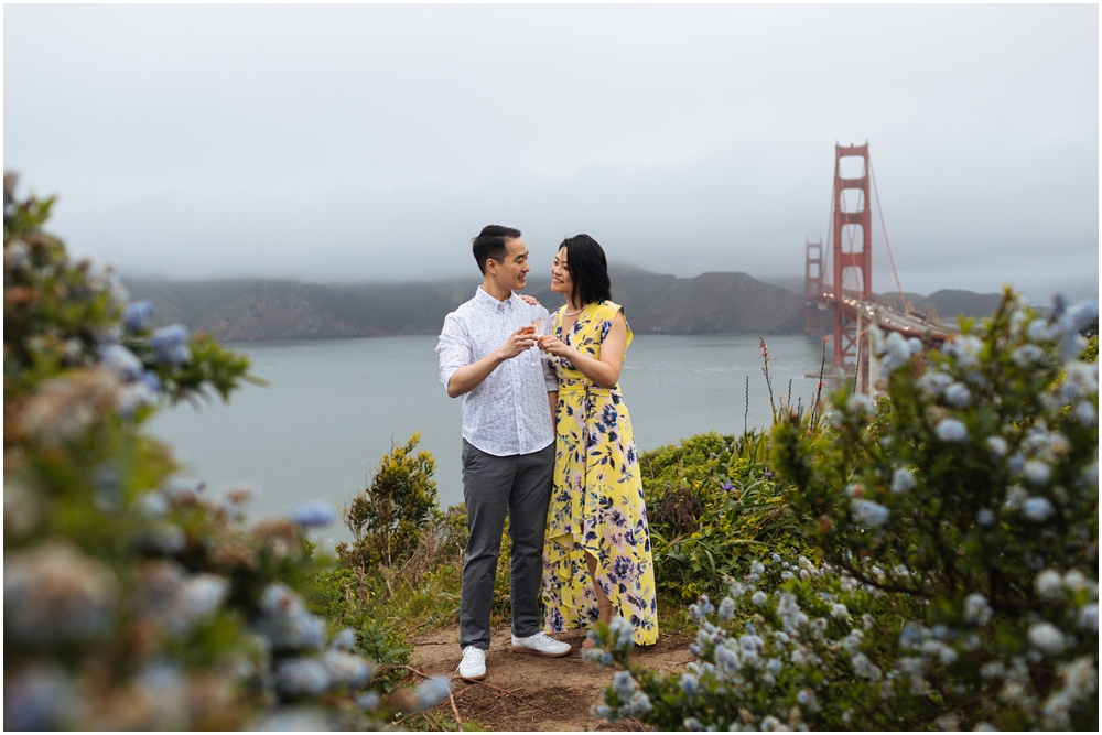 Golden Gate Bridge Engagement Photos
