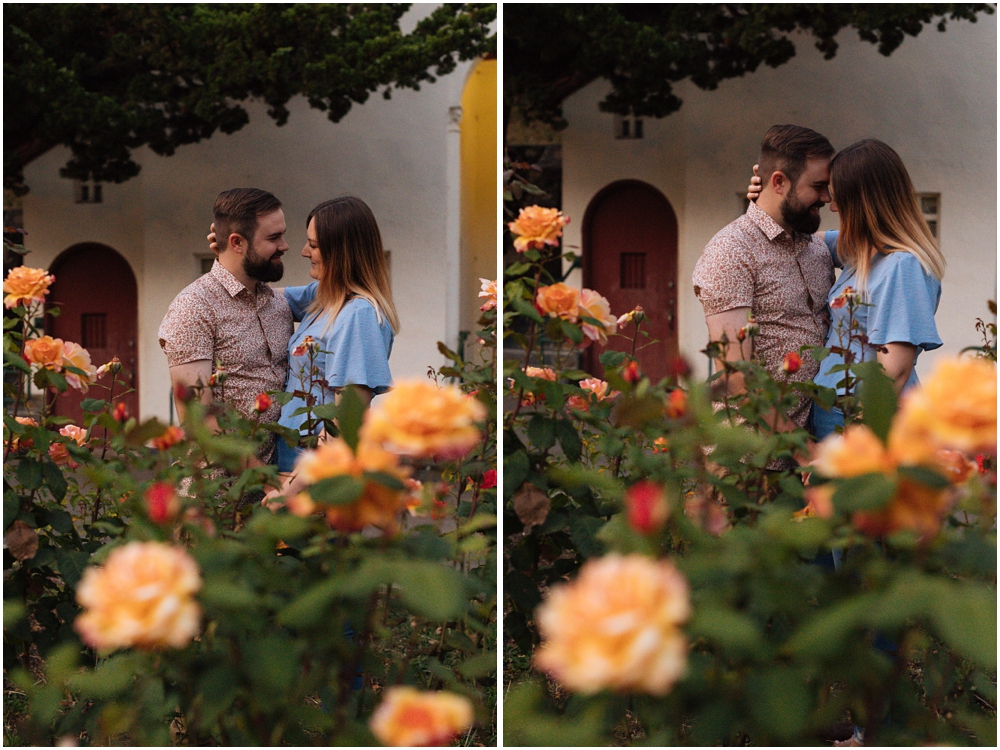 Marcom Rose Garden Engagement Photos