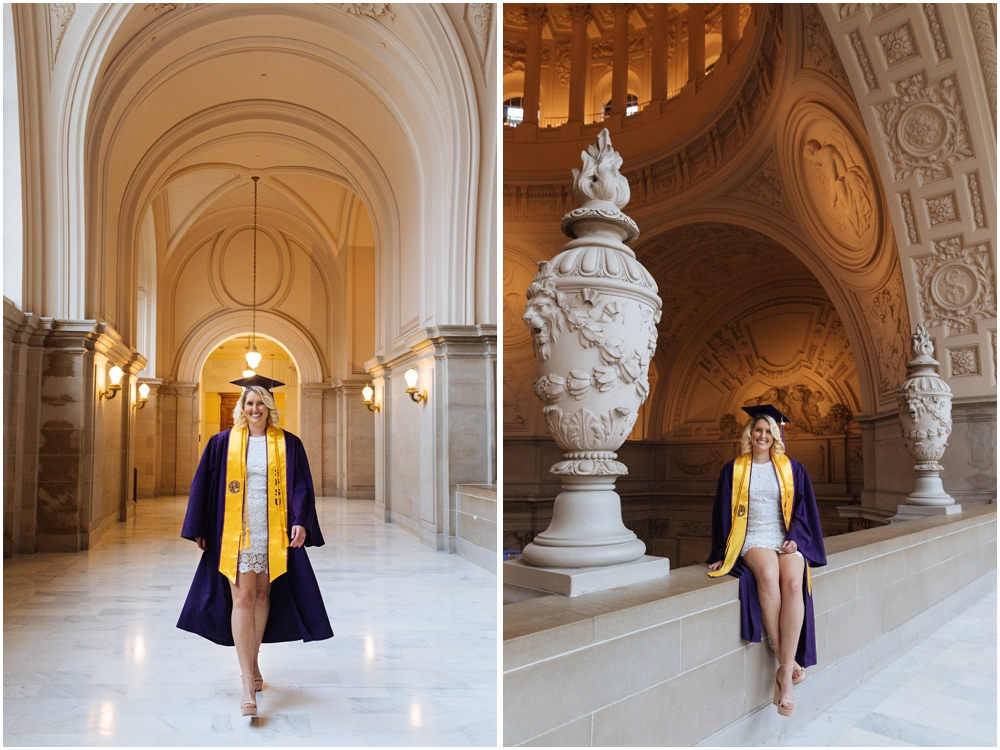 San Francisco State Graduation Photos at San Francsico City Hall