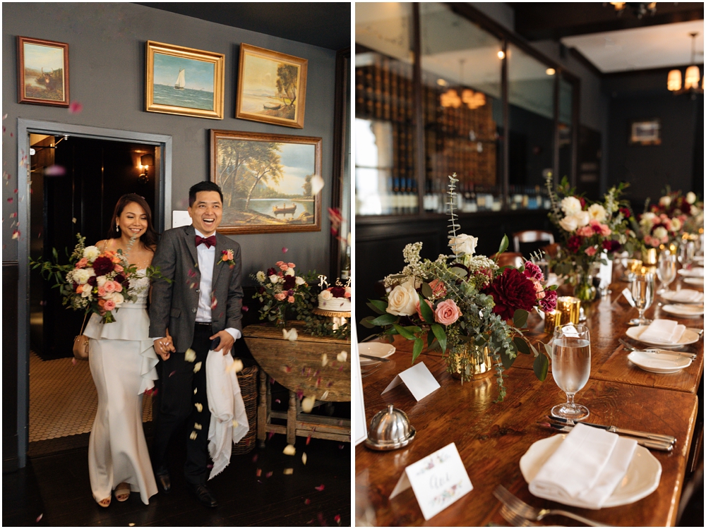 Wayfare Tavern Wedding Reception