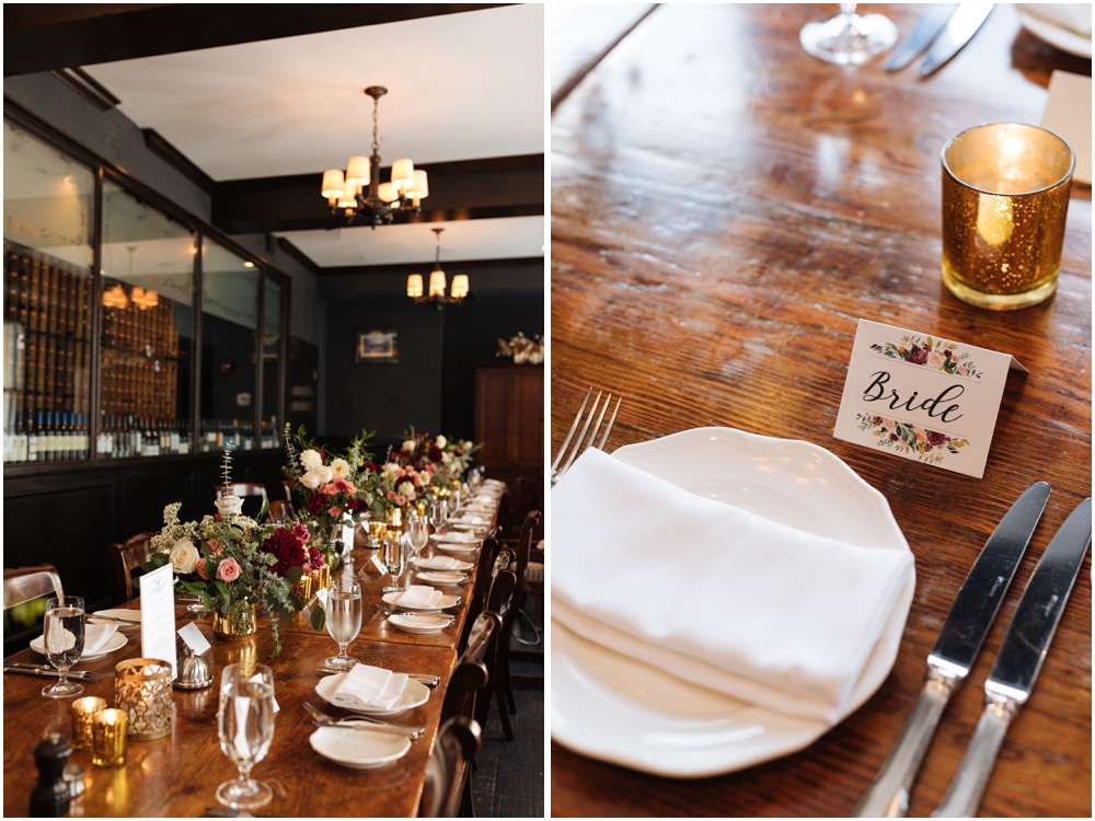 Wayfare Tavern Wedding Reception