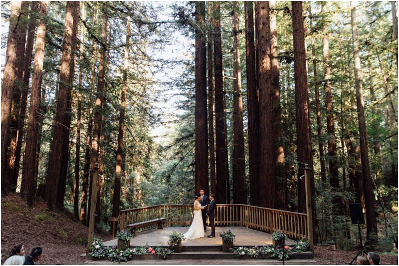 Kennolyn Camp's Stone Creek Village, Soquel redwoods wedding venue ceremony ampitheater