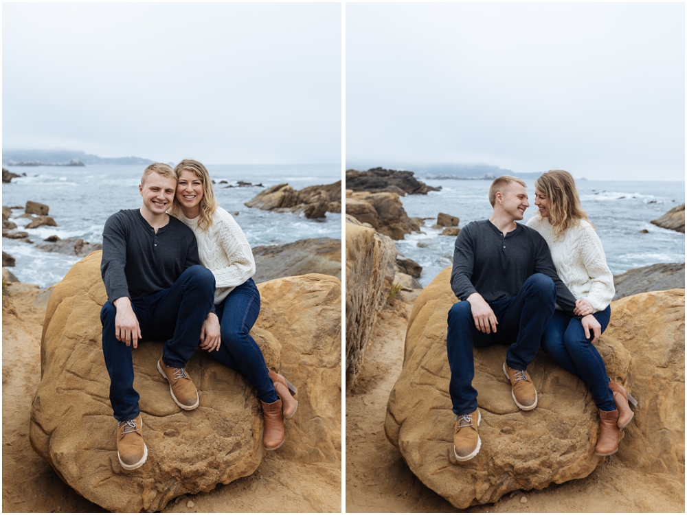 Point Lobos engagement photo location in california