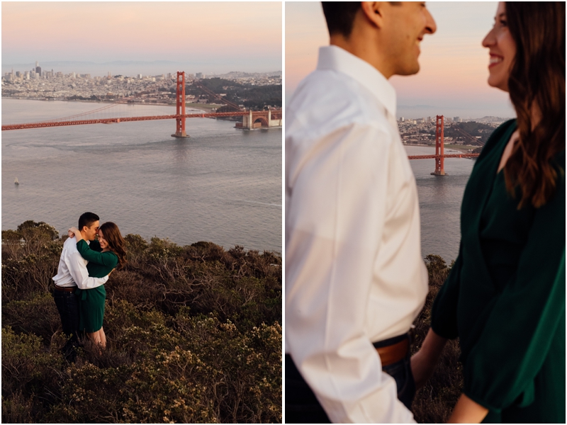 Marin Headlands, near San Francisco, engagement photo location