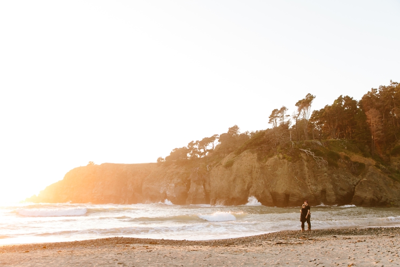 Jenner beach engagement photo location