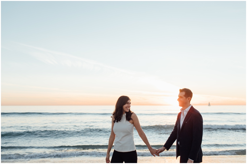 Malibu beach Los Angeles engagement photo location