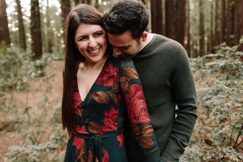 Oakland redwoods engagement photo location