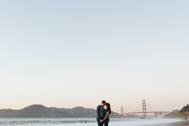 Baker Beach engagement photo location in San Francisco