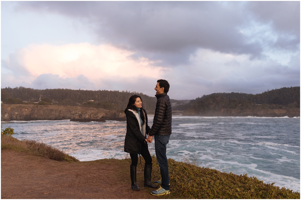A Starry Proposal in Mendocino engagement proposal under the stars